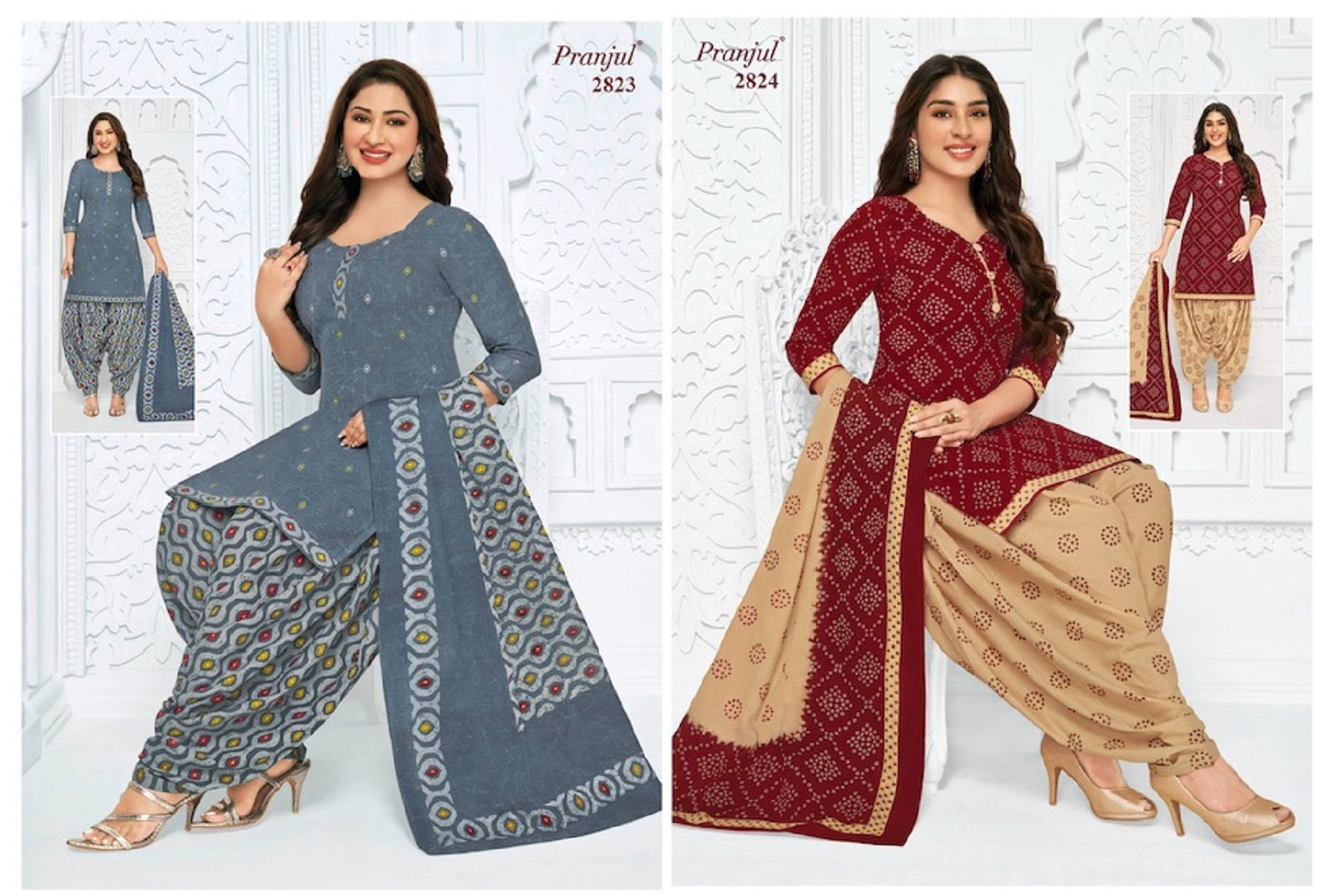 Preksha Vol 28 By Pranjul Printed Cotton Dress Material
